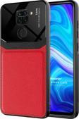 Microsonic Xiaomi Redmi Note 9 Kılıf Uniq Leather Kırmızı