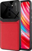 Microsonic Xiaomi Redmi Note 8 Pro Kılıf Uniq Leather Kırmızı