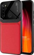 Microsonic Xiaomi Redmi Note 8 Kılıf Uniq Leather Kırmızı