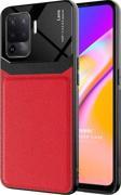 Microsonic Oppo Reno 5 Lite Kılıf Uniq Leather Kırmızı