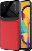 Microsonic Samsung Galaxy M30s Kılıf Uniq Leather Kırmızı