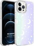Microsonic Apple iPhone 12 Pro Max Braille Feel Desenli Kılıf Moon
