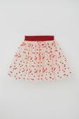 Breeze Kız Çocuk Tütü Etek Kalp Desenli Beli Lastikli 5-10 Yaş, Krem