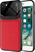 Microsonic Apple iPhone 8 Kılıf Uniq Leather Kırmızı