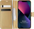 Microsonic Apple iPhone 13 Mini Kılıf Delux Leather Wallet Gold