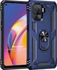 Microsonic Oppo Reno 5 Lite Kılıf Military Ring Holder Lacivert