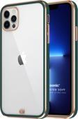 Microsonic Apple iPhone 13 Pro Max Kılıf Laser Plated Soft Koyu Yeşil