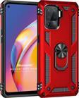 Microsonic Oppo Reno 5 Lite Kılıf Military Ring Holder Kırmızı