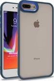 Microsonic Apple iPhone 8 Plus Kılıf Bright Planet Lacivert
