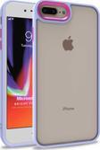 Microsonic Apple iPhone 8 Plus Kılıf Bright Planet Lila