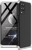 Microsonic Oppo A54 4G Kılıf Double Dip 360 Protective Siyah Gri