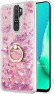 Microsonic Oppo A5 2020 Kılıf Glitter Liquid Holder Pembe
