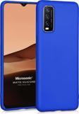 Microsonic Matte Silicone Vivo Y70 Kılıf Mavi