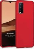 Microsonic Matte Silicone Vivo Y70 Kılıf Kırmızı
