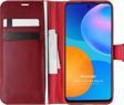 Microsonic Huawei P Smart 2021 Kılıf Delux Leather Wallet Kırmızı
