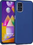 Microsonic Matte Silicone Samsung Galaxy M31s Kılıf Lacivert