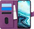 Microsonic General Mobile GM 21 Plus Kılıf Fabric Book Wallet Mor