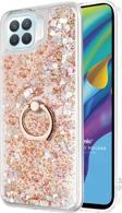 Microsonic Oppo Reno 4 Lite Kılıf Glitter Liquid Holder Gold