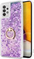Microsonic Samsung Galaxy A52 Kılıf Glitter Liquid Holder Mor