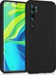 Microsonic Matte Silicone Xiaomi Mi Note 10 Pro Kılıf Siyah