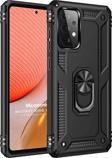 Microsonic Samsung Galaxy A52 Kılıf Military Ring Holder Siyah