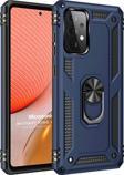 Microsonic Samsung Galaxy A52 Kılıf Military Ring Holder Lacivert