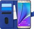 Microsonic Samsung Galaxy Note 5 Kılıf Fabric Book Wallet Lacivert