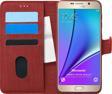 Microsonic Samsung Galaxy Note 5 Kılıf Fabric Book Wallet Kırmızı
