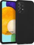 Microsonic Matte Silicone Samsung Galaxy A72 Kılıf Siyah
