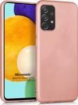 Microsonic Matte Silicone Samsung Galaxy A72 Kılıf Rose Gold