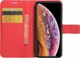 Microsonic Cüzdanlı Deri Apple iPhone XS Kılıf Kırmızı