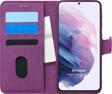 Microsonic Samsung Galaxy S21 Kılıf Fabric Book Wallet Mor