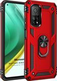 Microsonic Xiaomi Mi 10T Pro Kılıf Military Ring Holder Kırmızı