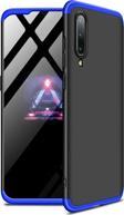 Microsonic Xiaomi Mi 9 SE Kılıf Double Dip 360 Protective Siyah Mavi