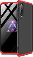 Microsonic Xiaomi Mi 9 SE Kılıf Double Dip 360 Protective Siyah Kırmızı