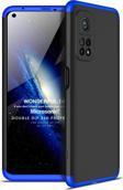 Microsonic Xiaomi Mi 10T Pro Kılıf Double Dip 360 Protective Siyah Mavi