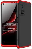 Microsonic Xiaomi Mi 10T Pro Kılıf Double Dip 360 Protective Siyah Kırmızı