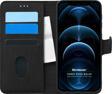 Microsonic Apple iPhone 12 Pro Max Kılıf Fabric Book Wallet Siyah
