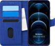 Microsonic Apple iPhone 12 Pro Max Kılıf Fabric Book Wallet Lacivert