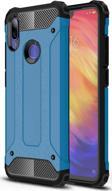 Microsonic Xiaomi Redmi Note 7 Pro Kılıf Rugged Armor Mavi