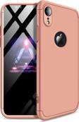 Microsonic Apple iPhone XR (6.1'') Kılıf Double Dip 360 Protective Rose Gold