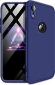 Microsonic Apple iPhone XR (6.1'') Kılıf Double Dip 360 Protective Lacivert