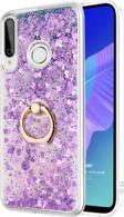 Microsonic Huawei Y7P Kılıf Glitter Liquid Holder Mor