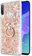 Microsonic Huawei Y7P Kılıf Glitter Liquid Holder Gold