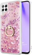 Microsonic Huawei P40 Lite Kılıf Glitter Liquid Holder Pembe