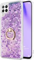 Microsonic Huawei P40 Lite Kılıf Glitter Liquid Holder Mor