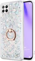Microsonic Huawei P40 Lite Kılıf Glitter Liquid Holder Gümüş