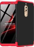 Microsonic Huawei Mate 10 Lite Kılıf Double Dip 360 Protective Siyah Kırmızı