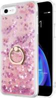 Microsonic Apple iPhone 6 Kılıf Glitter Liquid Holder Pembe