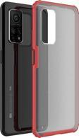Microsonic Xiaomi Mi 10T Kılıf Frosted Frame Kırmızı